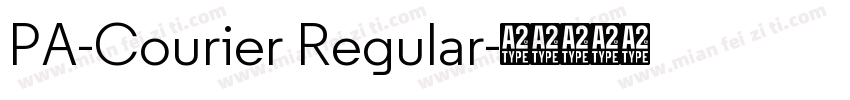 PA-Courier Regular字体转换